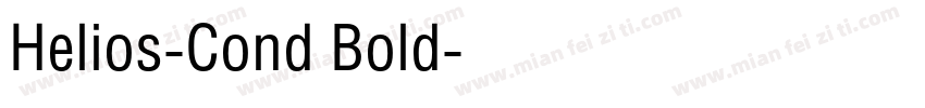 Helios-Cond Bold字体转换
